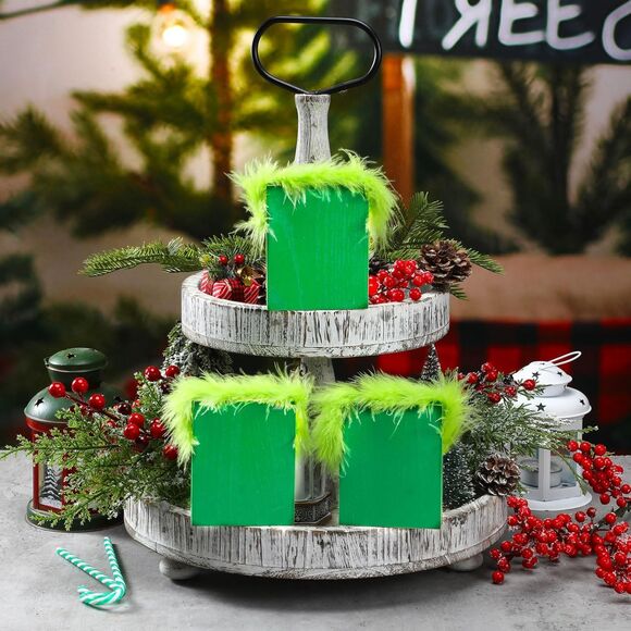 yousoontic 3 Pcs Christmas Tiered Tray Decor (3738) - Picture 1 of 5